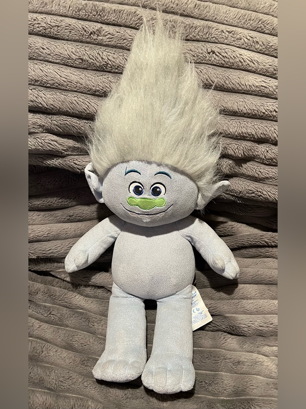 BUILD A BEAR GUY DIAMOND TROLLS STUFFED TOY BAB LIMITED EDITION GLITTER